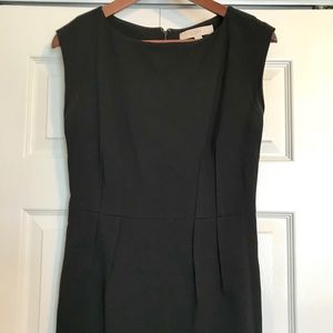 Loft black fitted sheath dress size 4